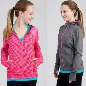 Ivivva Reversible Zip Up Hoodie Jacket girls size 12
